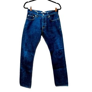 REISS Man Drake Blue Jeans Size 30 Zipped Closure 100% Cotton Preowned